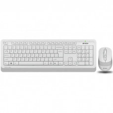 Комплект A4tech Fstyler FG1010, беспроводной, клавиатура+мышь, White+Grey, USB