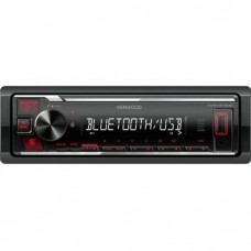 Автомагнітола Kenwood KMM-BT209 Bluetooth, USB, 1 Din, підсвічування Red