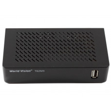 TV-тюнер внешний автономный World Vision T62M3, Black, DVB-T/T2/C, HDMI, 2xUSB, пульт ДУ (T62M3)