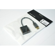 Адаптер DisplayPort (M) - HDMI (F), Atcom, Black, 10 см (16852)