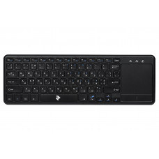 Клавиатура 2E KT100, Black, беспроводная, со встроенным тачпадом, поддержка Android/SmartTV, USB, до 10 м, 2xAAA (2E-KT100WB)