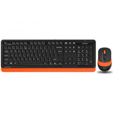 Комплект A4tech Fstyler FG1010, беспроводной, клавиатура+мышь, Black+Orange, USB