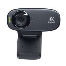 Web камера Logitech C310 HD, Black, 1280x720/30 fps, микрофон с функцией подавления шума, постоянный фокус, автоматическая коррекция освещенности, универсальное крепление, USB, 1.5 м (960-001065)